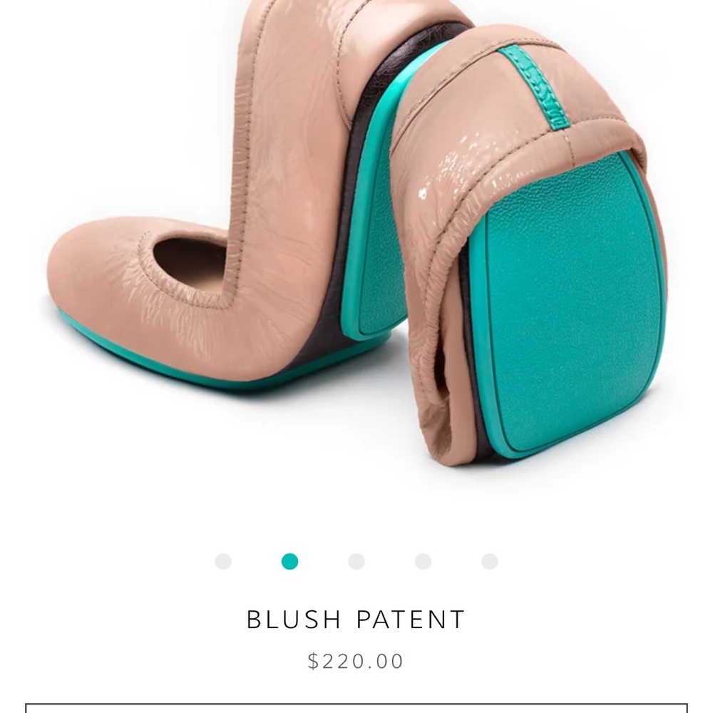 Tieks Blush Patent Leather Ballet Flats - Picture 3 of 10
